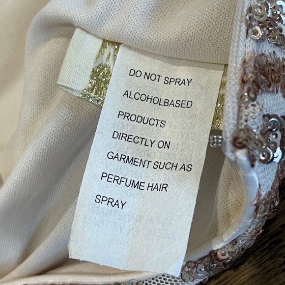 Eureka Mermaid Rose Gold Sequin Dress Women’s Size XS Prom Wedding Formal - Picture 7 of 9